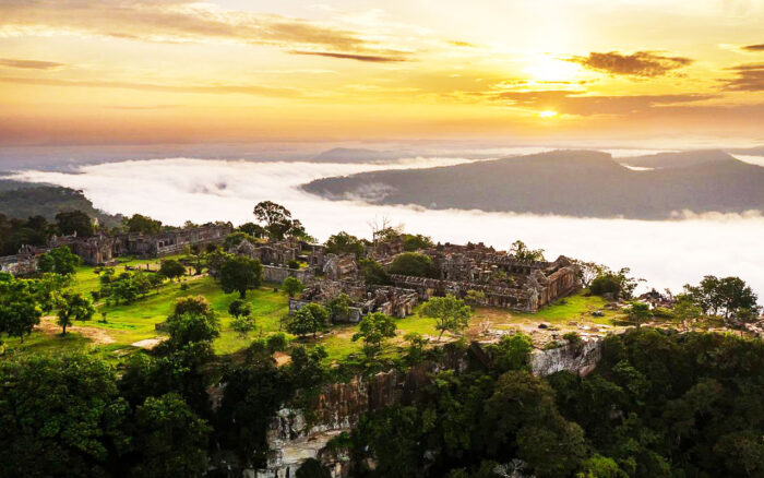 Sunrise of Preah Vihear Temple - Taxi In Cambodia