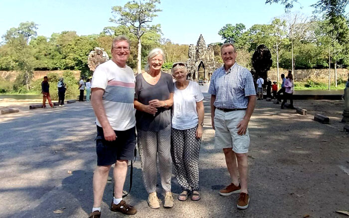 Tourist at South Gate of Angkor Thom - Taxi In Cambodia